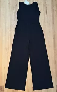 Neu Esprit Wunderschöner Ärmelloser Stretch Jumpsuit Overall Gr.S, 36-38 Schwarz - Bild 1 von 3