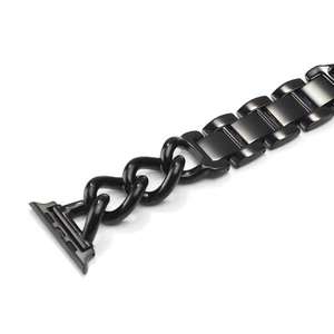 Correa de moda gruesa de una fila de acero inoxidable para Apple Watch S10/9/8/7/6/Ultra/SE - Imagen 1 de 9