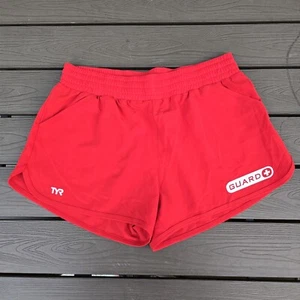 TYR Women's Life Guard Boardshorts Red Drawstring Zipper Pocket Sz S New No Tag - Picture 1 of 3
