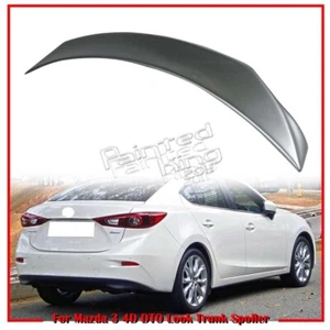 2018 Fit FOR Mazda 3 3rd 4D Sedan DTO Type Rear Trunk Spoiler Wing Painted #45P - Bild 1 von 6