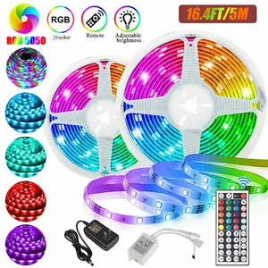Led Strip Lighting 10M 32.8 Ft 5050 RGB 300 LEDs Flexible Color Changing Light - Picture 1 of 9