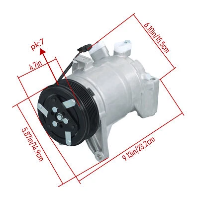 A/C Compressor w/Clutch For Nissan 2009 2010 2011-2014 Murano Maxima CO 11319C - Image 1 of 4