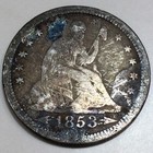 1853 Seated Liberty Quarter Beautiful Coin