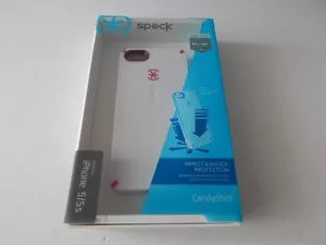 Speck Products CandyShell Case for iPhone SE & iPhone 5S White/Pink New - Picture 1 of 9