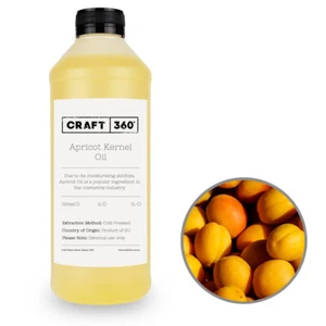 PURE APRICOT KERNEL OIL Cold Pressed 100% Natural Cosmetic Grade Base Carrier - Picture 1 of 3