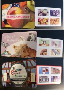 3 Hefte Briefmarken selbstklebend 20 g "TIERE" "FRÜCHTE" "TYPISCHE LEBENSRÄUME" - Bild 1 von 7