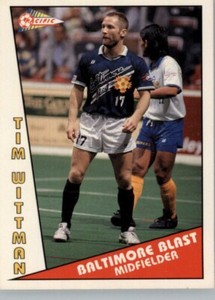 1991-92 Pacific MSL MISL NASL NPSL -  Baltimore Blast -  #59 Tim Wittman