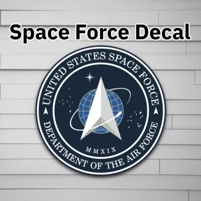Space Force (vinyl Sticker, Car laptop window tumbler water bottle) NASA Airforc - Image 1 of 4