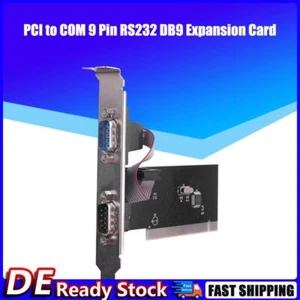 PCI Serial Port Card PCI to COM 9 Pin RS232 DB9 Desktop Expansion Cards Deu - Bild 1 von 5
