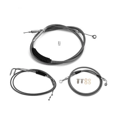 16" 18" Handlebar Throttle Brake Clutch Cable For Harley Sportster 883 Non-ABS - Image 1 of 4