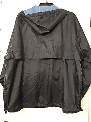 Champ's Sports Azul Marino y Azul Nailon Para Hombre Cuarto Cremallera Con Bolsillo Chaqueta Talla XL USADA EN EXCELENTE ESTADO Foto 1 de 4