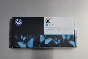 AUTHENTIQUE HP #80 CYAN tête d'impression/nettoyeur C4821A SCELLÉ (expiré) - Photo 1/4