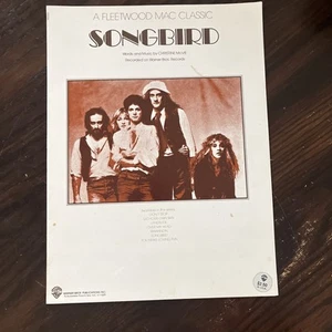 1978 Fleetwood Mac Sheet Music Songbird Rumors Christie McVie Stevie Nicks WB - Picture 1 of 7