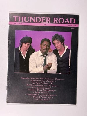 Bruce Springsteen Thunder Road Magazine Official Original Spring 1979 - Image 1 of 4