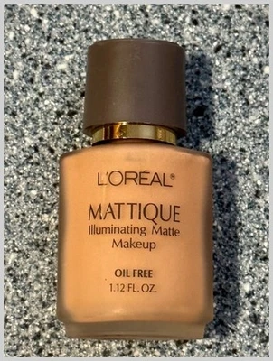 LOréal Mattique Golden Bisque Makeup NOS Oil Free 1980s Foundation NEW - Image 1 of 4