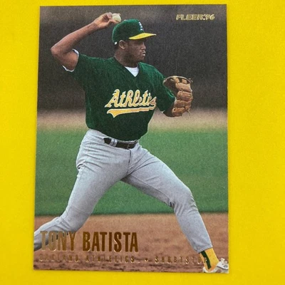 Tony Batista 1996 Fleer Update Rookie Card #U70 Oakland Athletics - Image 1 of 2