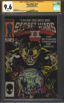 SECRET WARS II #3 1985 CGC 9.6 WP SS Signed Jim Shooter Key issue Marvel - Image 1 of 2