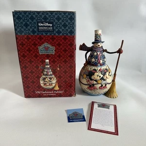 Jim Shore Disney Teaditions Old Fashioned Holiday Minnie And Mickey Snowman - Bild 1 von 23