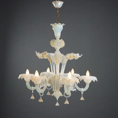 Antique Chandelier Blown Glass of Murano Italy XX Century Original - Image 1 of 4