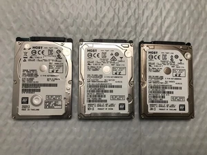 Set of 3: HGST HARD DRIVE 7K1000 1TB, 5K1000 1TB, Z5K500 500GB For Laptop SATA - Picture 1 of 8