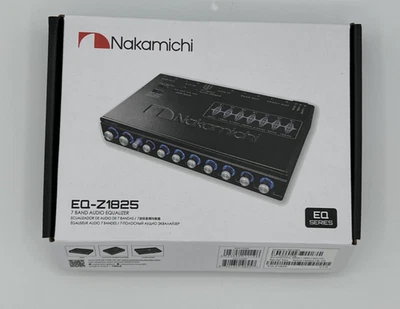 Ecualizador de audio de 7 bandas Nakamichi EQ-Z1825 salida de 4 canales frontal/trasero + suben-salida Foto 1 de 3