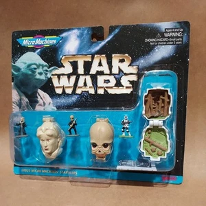 Micro Machines Star Wars Mini Figure Head Pods Collection #4 Galoob Vintage - Picture 1 of 14