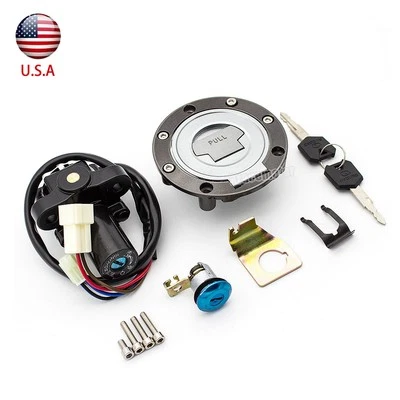 For Yamaha YZF R1 R6 1992-2010 2011 2012 Ignition Switch Fuel Gas Cap Lock+Keys Foto 1 de 4