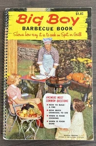 VTG 1960 Big Boy Barbecue Recipes Booklet Cookbook Book Grill BBQ Picnic - Foto 1 di 5
