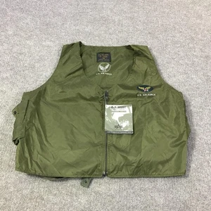Alpha Industries Vest Mens Large Green E-1 Radio Carrier U.S. Air Force USA - Picture 1 of 10