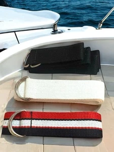Women’s Vintage No Boundaries 3 Pack Fabric Belts M/L New Preppy Nautical Y2K - Picture 1 of 5