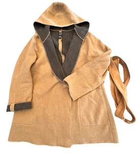 Rare Vintage Gap Hooded Wool Belted Wrap Coat ASO Buffy The Vampire Slayer XL - Picture 1 of 16