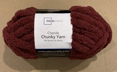 Mainstays Chenille ChunkyYarn 31.7 Yard Skein 8 Oz. Polyester - Heritage Russet - Image 1 of 4