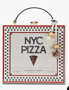 Neu mit Etikett Kate Spade Scheibe 3D Pizzabox Top-Griff Tasche Neuheit Sammlerartikel - Bild 1 von 7