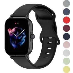 20mm Silikon-Armband Silikon Uhren gurt Uhren armband Für Amazfit Bip 3 Pro - Picture 1 of 22