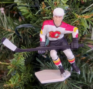 Theo Fleury Calgary Flames Hockey NHL Xmas Tree Ornament Holiday 14 vtg Jersey - Picture 1 of 6