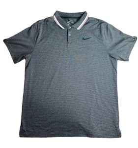 Nike Golf Dri-Fit Vapor Control, Stripe Polo Black Gray - 2019, Herren L - Bild 1 von 3