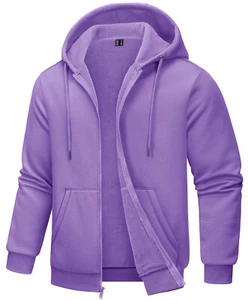 Mens Full Zip Sweatshirt Fleece Hoodie Sweat Shirts Casual Outdoor Sport Jackets - Picture 1 of 118