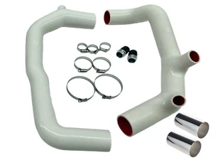 2 inch N54 Dual Air intake for BMW E90 E92 E93 E87 335 535 135 inlets WHITE - Imagen 1 de 10