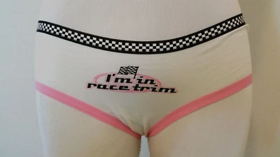 Bragas Pit Stop Hipster para mujer XLarge I'm In Race Trim Racing tema brillo Foto 1 de 3