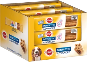 9x80g Pedigree Hundesnack Hundezahnpflege Denta StixAdvanced Medium Kaustange - Bild 1 von 1