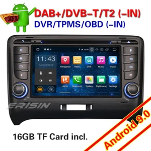 Android 9.0 autoradio DAB + navigatore DVD GPS WIFI RDS Bluetooth 4G OBD per AUDI TT MK2 - Foto 1 di 12