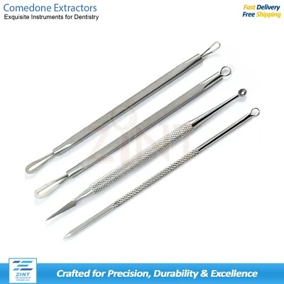 MEDENTRA UK Mitesser Entfernung Komedonen Nadel Pin Extraktoren Gesicht Hautpflege Pickel Unreinheiten