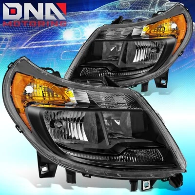 For 2014-2022 Ram Promaster 1500 2500 3500 Factory Style Headlights Black/Amber - Image 1 of 4