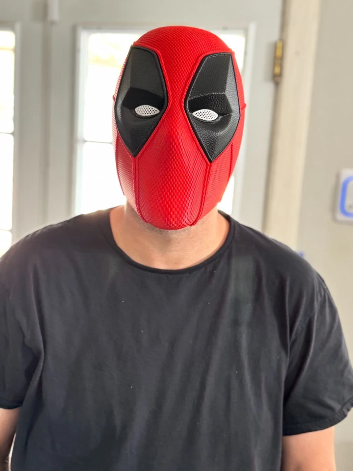 Deadpool Screen Accurate Cosplay Wearable Helmet - Textured Version - Image 1 of 4