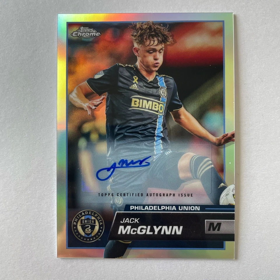 2023 Topps Chrome MLS #1 Jack McGlynn Autographed - Image 1 of 2