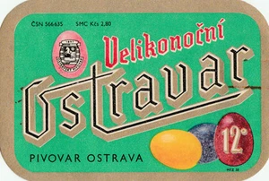 1b ETIQUETA CERVEZA REPÚBLICA CHECA VELIKONOCNI OSTRAVAR 12° PIVOVAR OSTRAVA - Imagen 1 de 1