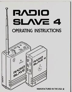 ✅ORIGINAL QUANTUM RADIO SLAVE 4 Operators Manual 30 pg