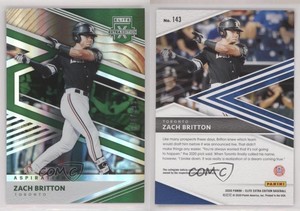 2020 Panini Elite Extra Edition Aspirations Green /499 Zach Britton #143