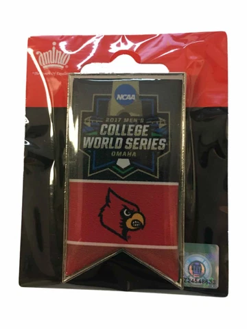 Louisville Cardinals 2017 Men's CWS College World Series Banner Lapel Pin Cover