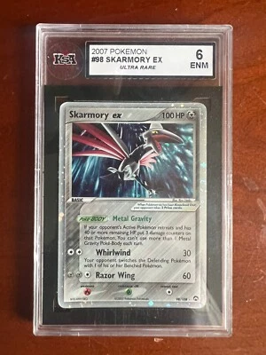 2007 Pokemon, EX Power Keepers, #98/108 Skarmory ex, Ultra Rare, Graded KSA 6 - Image 1 of 2